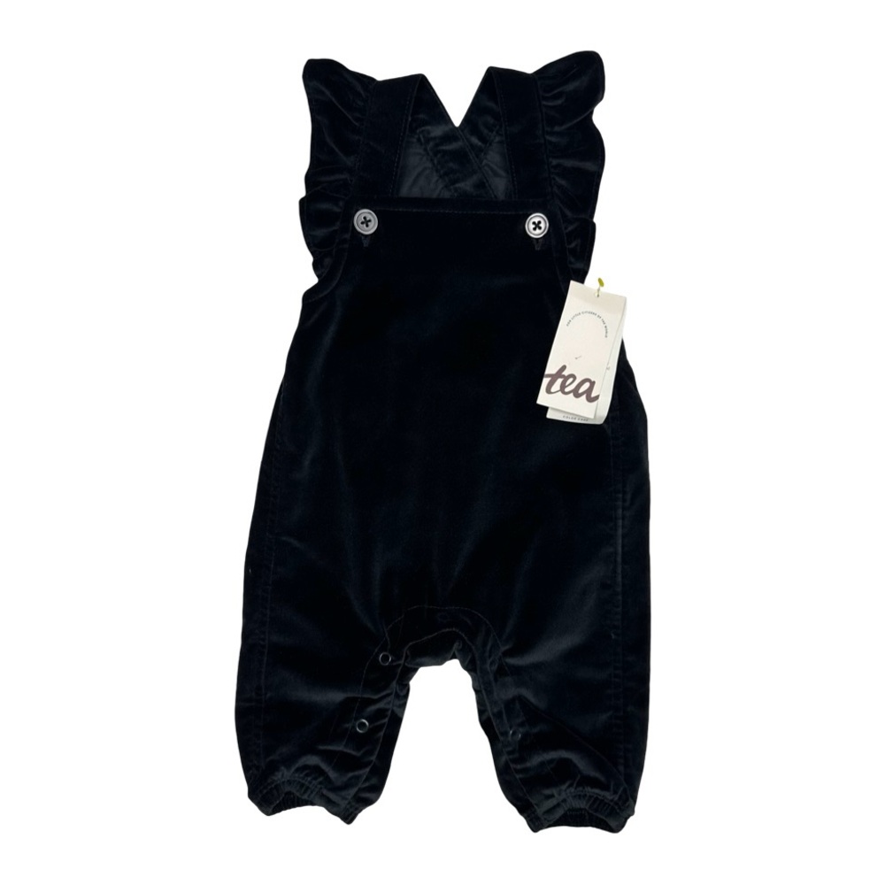 Tea Collection Ruffle Velveteen Overalls‎